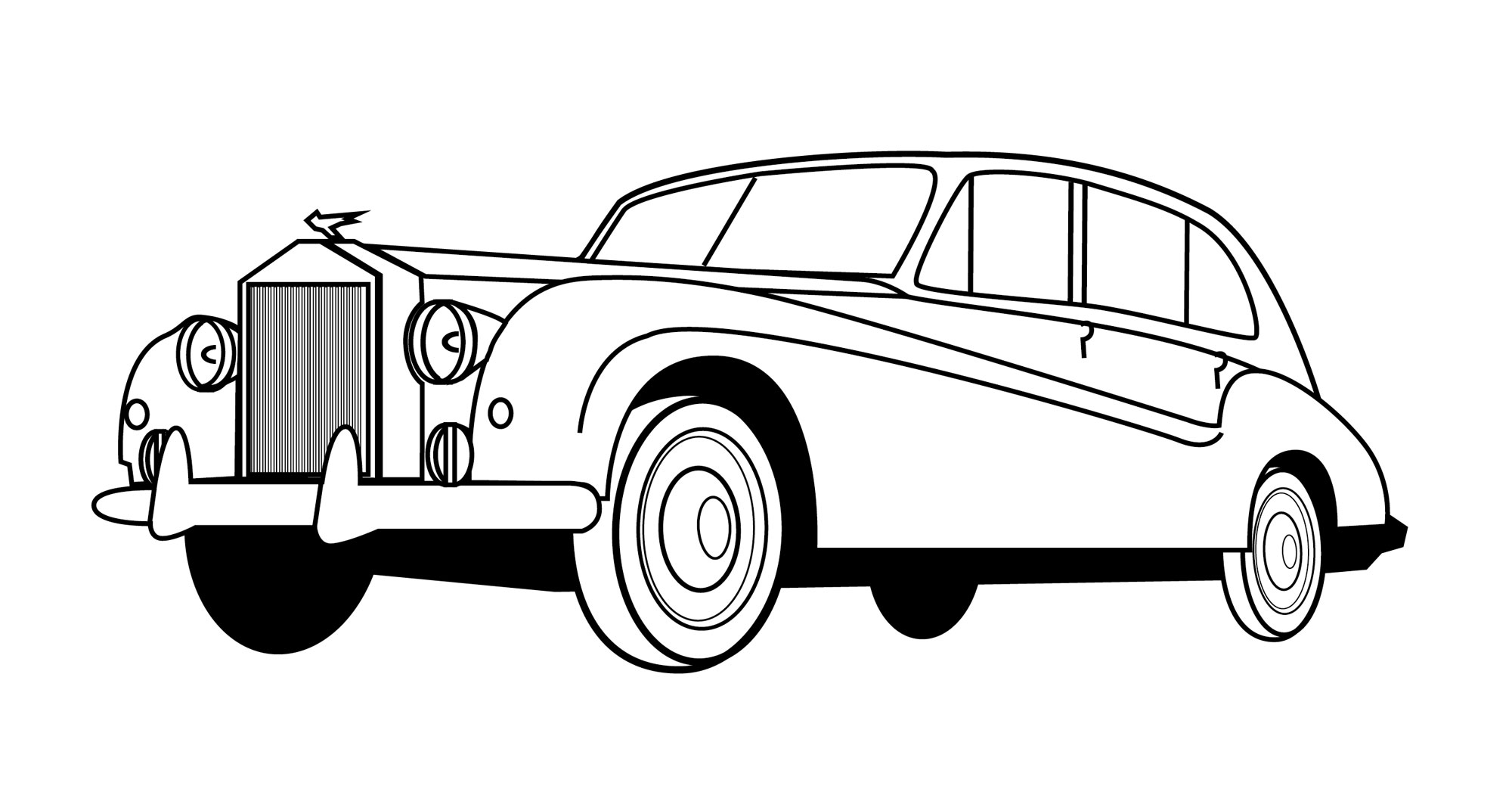 old-rolls-royce-clipart